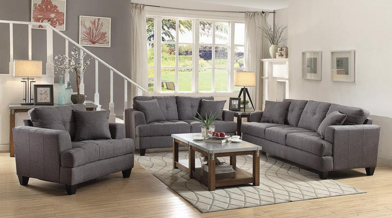 Samuel - Loveseat - Gray-Washburn's Home Furnishings