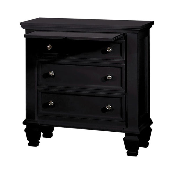 Sandy Beach - Nightstand - Black-Washburn's Home Furnishings