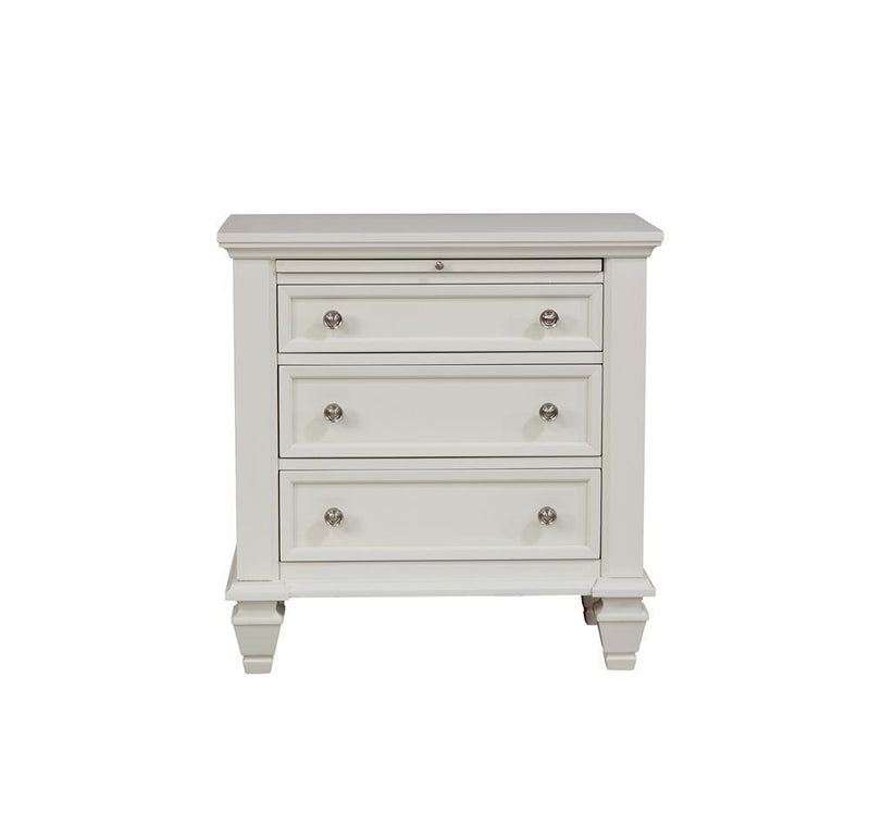 Sandy Beach - Nightstand - White-Washburn's Home Furnishings