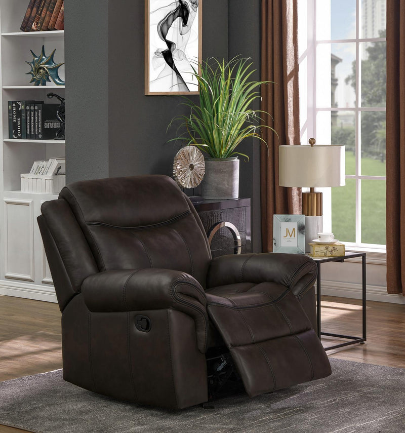 Sawyer Motion Collection - Glider Recliner - Cocoa-Washburn's Home Furnishings