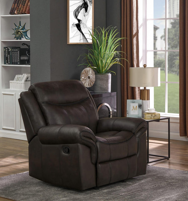 Sawyer Motion Collection - Glider Recliner - Cocoa-Washburn's Home Furnishings