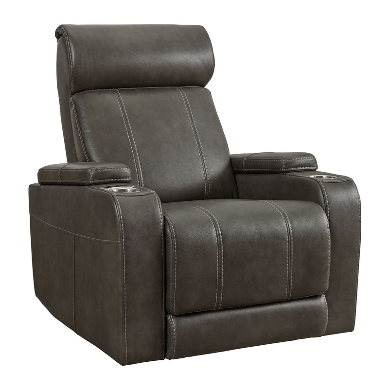 Screen Time - Graphite - Power Recliner-Washburn's Home Furnishings