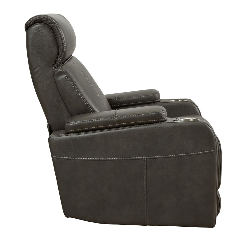 Screen Time - Graphite - Power Recliner-Washburn's Home Furnishings