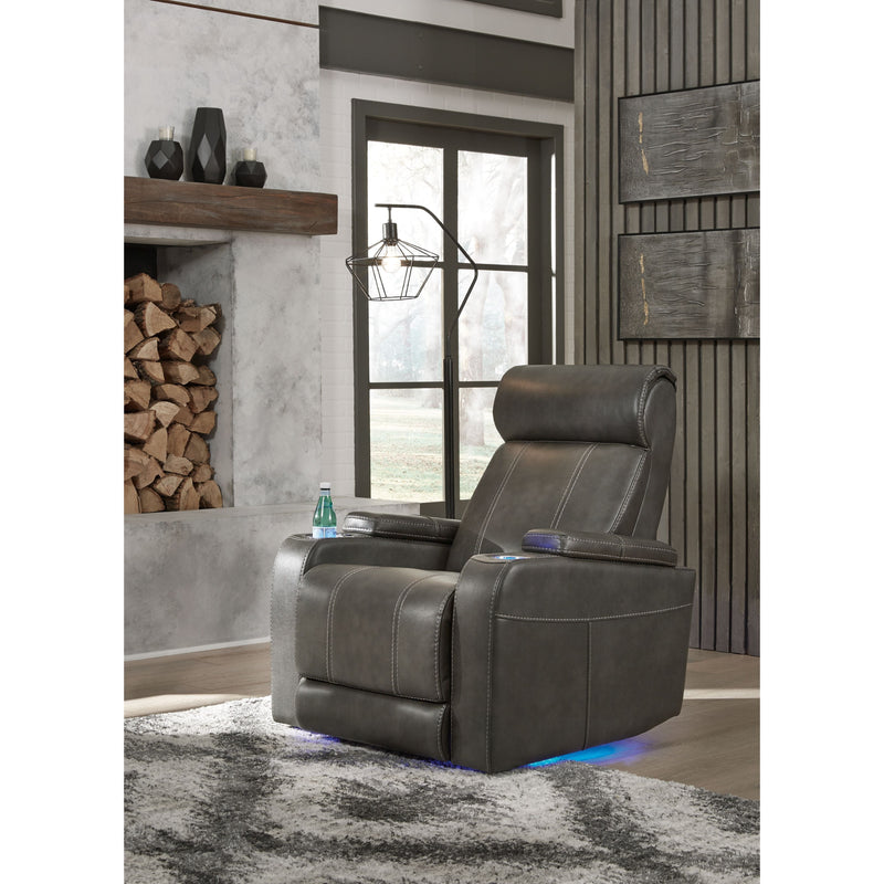 Screen Time - Graphite - Power Recliner-Washburn's Home Furnishings