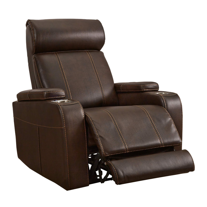 Screen Time - Walnut - Power Recliner-Washburn's Home Furnishings