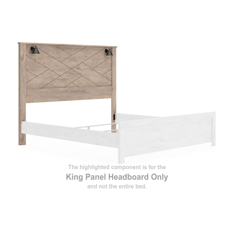 Senniberg - Light Brown - King Panel Headboard-Washburn's Home Furnishings