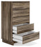 Shallifer - Brown - Five Drawer Chest-Washburn's Home Furnishings