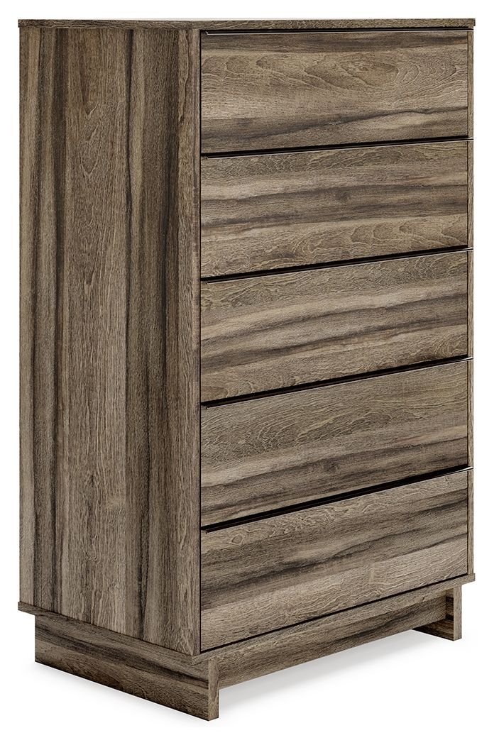 Shallifer - Brown - Five Drawer Chest-Washburn's Home Furnishings