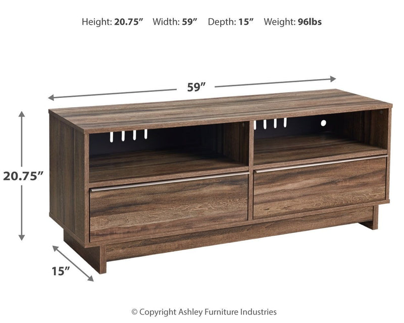 Shallifer - Brown - Medium Tv Stand-Washburn's Home Furnishings