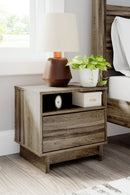 Shallifer - Brown - One Drawer Night Stand-Washburn's Home Furnishings