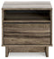 Shallifer - Brown - One Drawer Night Stand-Washburn's Home Furnishings