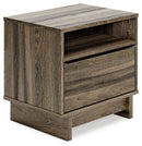 Shallifer - Brown - One Drawer Night Stand-Washburn's Home Furnishings