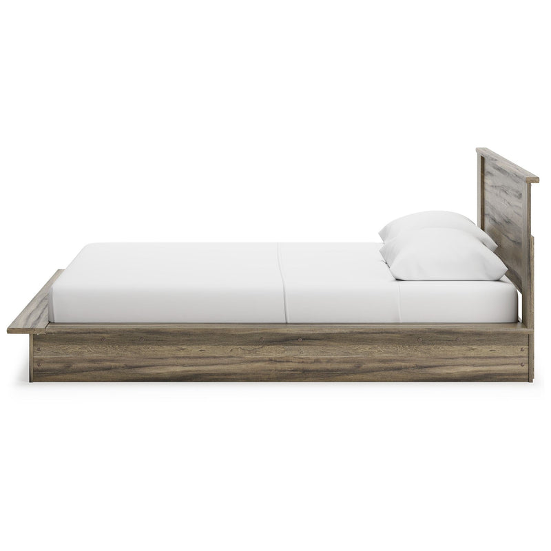 Shallifer - Brown - Queen Panel Bed-Washburn's Home Furnishings