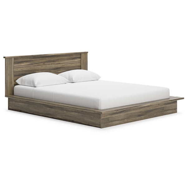 Shallifer - Brown - Queen Panel Bed-Washburn's Home Furnishings