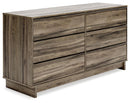 Shallifer - Brown - Six Drawer Dresser-Washburn's Home Furnishings