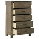 Shamryn - Grayish Brown - Five Drawer Chest-Washburn's Home Furnishings