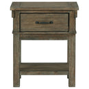 Shamryn - Grayish Brown - One Drawer Night Stand-Washburn's Home Furnishings