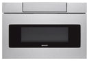 Sharp 24" / 1.2 CF Flat Panel Microwave Drawer, Easy Touch Open - Stainless-Washburn's Home Furnishings