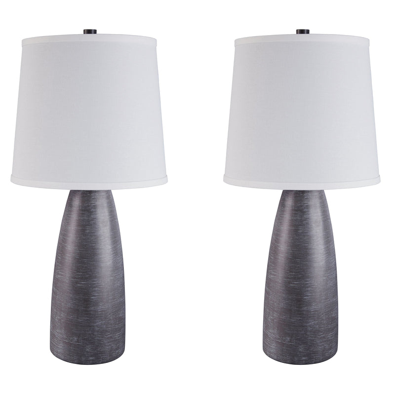 Shavontae - Gray - Poly Table Lamp (2/cn)-Washburn's Home Furnishings