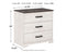 Shawburn - White / Black / Gray - Three Drawer Chest-Washburn's Home Furnishings