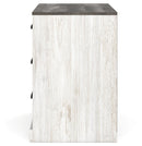 Shawburn - White/dark Charcoal Gray - Three Drawer Chest - Vinyl-wrapped-Washburn's Home Furnishings