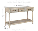 Shawnalore - Whitewash - Sofa Table-Washburn's Home Furnishings