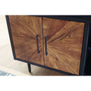 Shayland - Black/brown - Accent Cabinet-Washburn's Home Furnishings