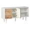 Shayland - White/brown - Accent Cabinet-Washburn's Home Furnishings