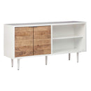 Shayland - White/brown - Accent Cabinet-Washburn's Home Furnishings