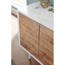 Shayland - White/brown - Accent Cabinet-Washburn's Home Furnishings