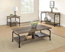 Shelf Storage Coffee Table - Light Brown-Washburn's Home Furnishings