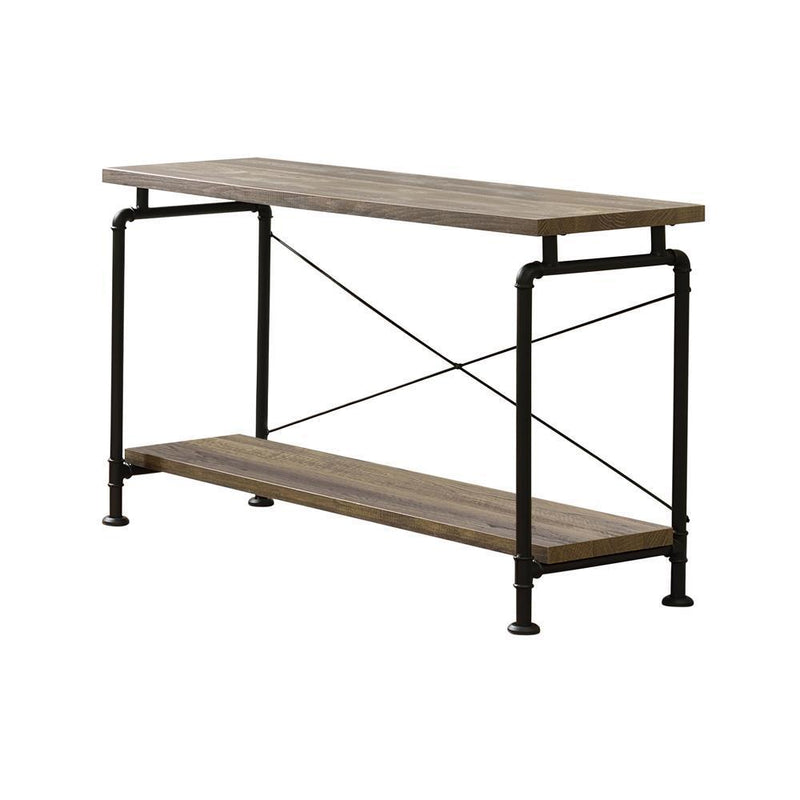 Shelf Storage Sofa Table - Light Brown-Washburn's Home Furnishings