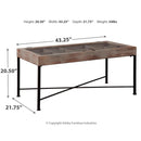 Shellmond - Antique Gray/black - Accent Cocktail Table-Washburn's Home Furnishings