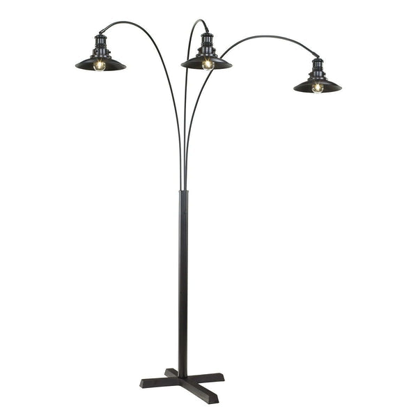 Sheriel - Black - Metal Arc Lamp (1/CN)-Washburn's Home Furnishings