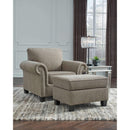 Shewsbury - Pewter - 2 Pc. - Chair, Ottoman-Washburn's Home Furnishings