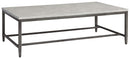 Shybourne - Gray/aged Bronze - Rectangular Cocktail Table-Washburn's Home Furnishings