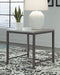 Shybourne - Gray/aged Bronze - Square End Table-Washburn's Home Furnishings