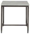 Shybourne - Gray/aged Bronze - Square End Table-Washburn's Home Furnishings