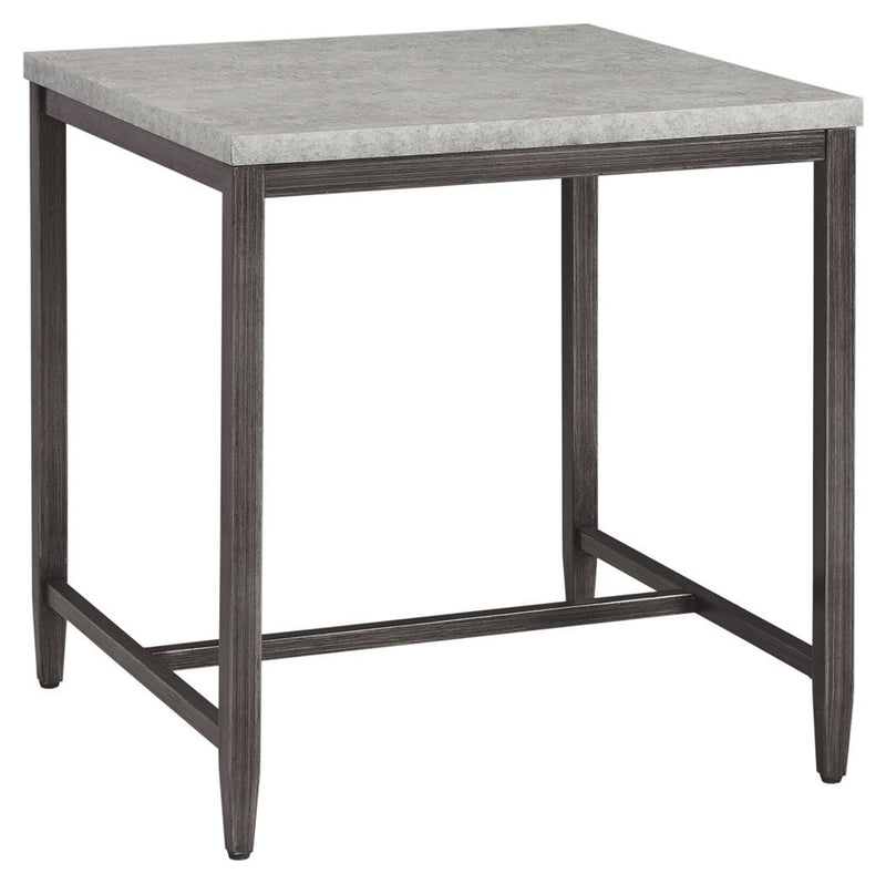 Shybourne - Gray/aged Bronze - Square End Table-Washburn's Home Furnishings