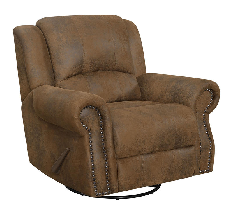 Sir Rawlinson - Swivel Rocker Recliner - Brown-Washburn's Home Furnishings