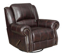 Sir Rawlinson - Swivel Rocker Recliner - Dark Brown-Washburn's Home Furnishings