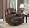 Sir Rawlinson - Swivel Rocker Recliner - Dark Brown-Washburn's Home Furnishings