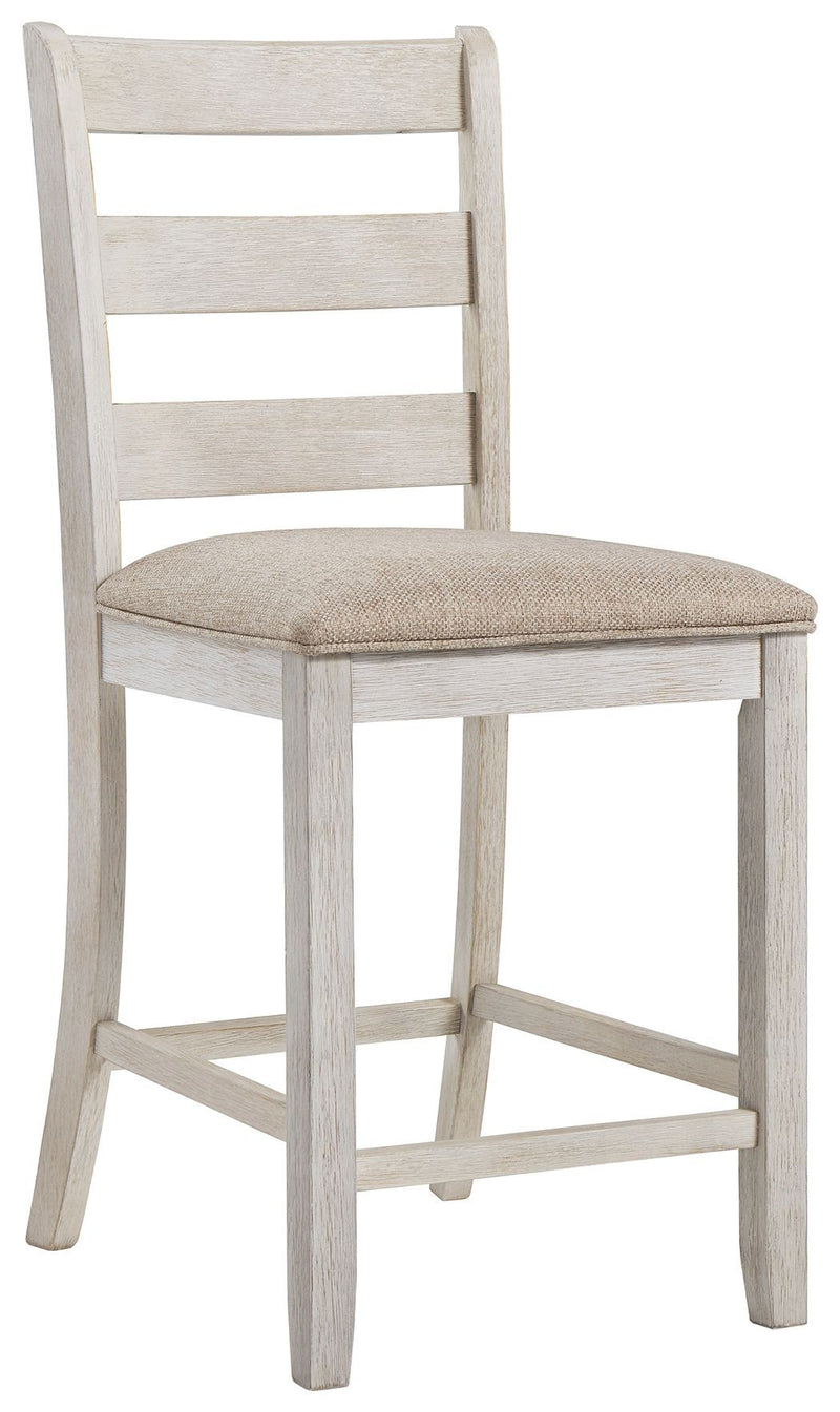 Skempton - White - Counter Height Chair (set Of 2)-Washburn's Home Furnishings