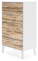 Socalle - Brown / White - Five Drawer Chest-Washburn's Home Furnishings