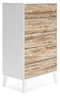 Socalle - Brown / White - Five Drawer Chest-Washburn's Home Furnishings