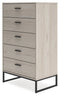 Socalle - Light Natural - Five Drawer Chest-Washburn's Home Furnishings