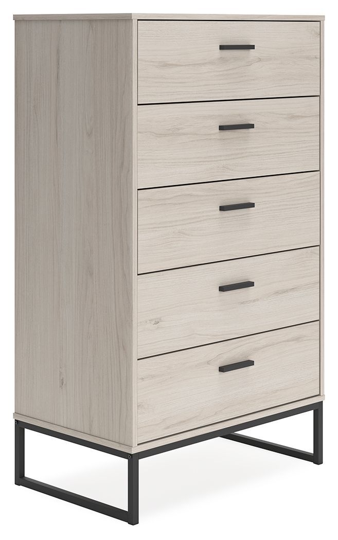 Socalle - Light Natural - Five Drawer Chest-Washburn's Home Furnishings