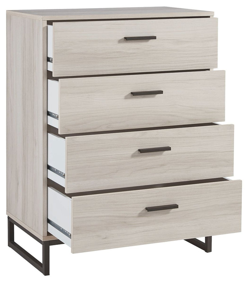 Socalle - Light Natural - Four Drawer Chest-Washburn's Home Furnishings