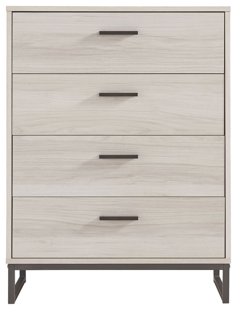 Socalle - Light Natural - Four Drawer Chest-Washburn's Home Furnishings