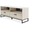 Socalle - Light Natural - Medium Tv Stand - Vinyl-wrapped-Washburn's Home Furnishings